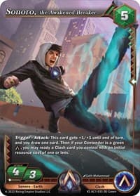 Sonoro, the Awakened Breaker - The Awakening (Kickstarter) - Alpha Clash card