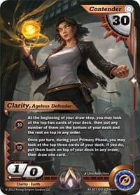 Clarity, Ageless Defender - The Awakening (Kickstarter) - Alpha Clash card