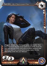 Clarity, the Clairvoyant One - The Awakening (Kickstarter) - Alpha Clash card