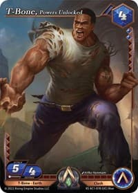 T-Bone, Powers Unlocked - The Awakening (Kickstarter) - Alpha Clash card