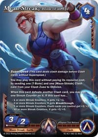 Mean-Streak, Blink of an Eye - The Awakening (Kickstarter) - Alpha Clash card