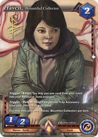 Haven, Bountiful Collector (Iconic Rare) - The Awakening (Kickstarter) - Alpha Clash card