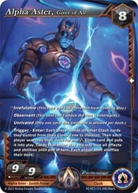 Alpha Aster, Giver of All (Alpha Rare) - The Awakening (Kickstarter) - Alpha Clash card