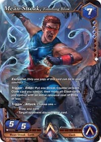 Mean-Streak, Finishing Blow - The Awakening (Kickstarter) - Alpha Clash card