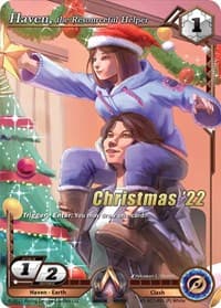 Haven, the Resourceful Helper (Christmas Promo) - The Awakening (Kickstarter) - Alpha Clash card