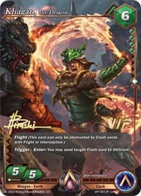 Khagan, the Dragon VIP Promo - The Awakening (Kickstarter) - Alpha Clash card