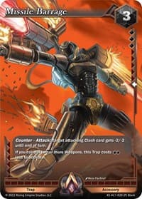 Missile Barrage (Parallel Foil) - The Awakening (Kickstarter) - Alpha Clash card