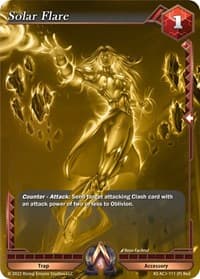 Solar Flare (Gold Foil Promo) - The Awakening (Kickstarter) - Alpha Clash card