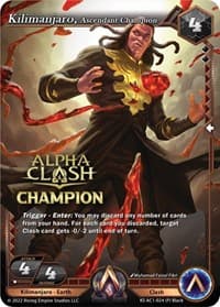 Kilimanjaro, Ascendant Champion (Champion Promo) - The Awakening (Kickstarter) - Alpha Clash card