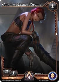 Captain Maxine Riggins - The Awakening - Alpha Clash card