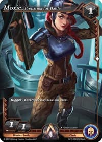 Moxie, Preparing for Battle - The Awakening - Alpha Clash card