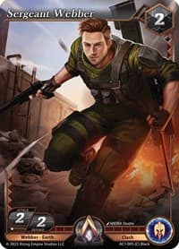 Sergeant Webber - The Awakening - Alpha Clash card