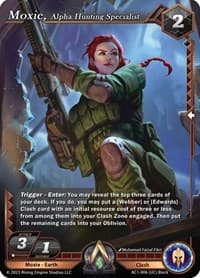 Moxie, Alpha Hunting Specialist - The Awakening - Alpha Clash card