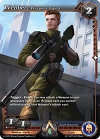 Webber, Weapons Expert - The Awakening - Alpha Clash card
