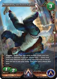 Sonoro, the Fierce Fighter - The Awakening - Alpha Clash card