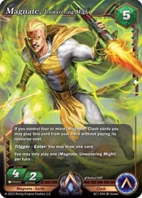 Magnate, Unwavering might - The Awakening - Alpha Clash card