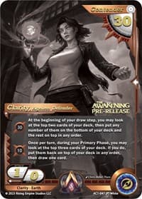 Clarity, Ageless Defender (Pre-Release) - The Awakening - Alpha Clash card