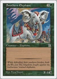 Southern Elephant - Portal Three Kingdoms - Magic: The Gathering card