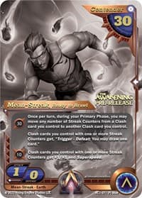 Mean-Streak, Ready to Brawl (Pre-Release) - The Awakening - Alpha Clash card