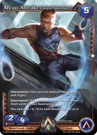 Mean-Streak, Unique Speedster - The Awakening - Alpha Clash card