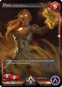 Flare, Solar Force - The Awakening - Alpha Clash card