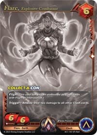 Flare, Explosive Combatant (Collect-A-Con Promo) - The Awakening - Alpha Clash card