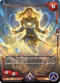 Flare, Explosive Combatant - The Awakening - Alpha Clash card