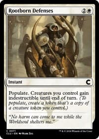 Rootborn Defenses - Ravnica: Clue Edition - Magic: The Gathering card