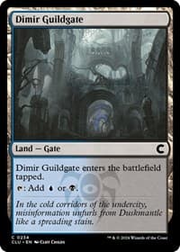 Dimir Guildgate - Ravnica: Clue Edition - Magic: The Gathering card