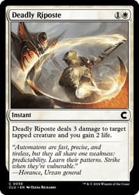 Deadly Riposte - Ravnica: Clue Edition - Magic: The Gathering card