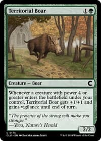 Territorial Boar - Ravnica: Clue Edition - Magic: The Gathering card