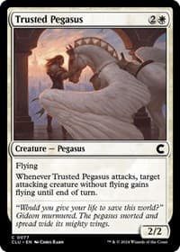 Trusted Pegasus - Ravnica: Clue Edition - Magic: The Gathering card