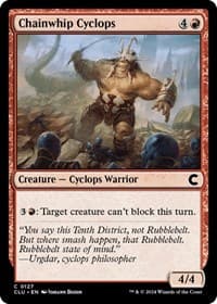 Chainwhip Cyclops - Ravnica: Clue Edition - Magic: The Gathering card