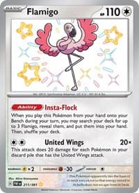 Flamigo - SV: Paldean Fates - Pokemon card