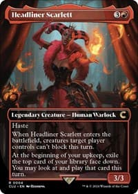 Headliner Scarlett (Borderless) - Ravnica: Clue Edition - Magic: The Gathering card
