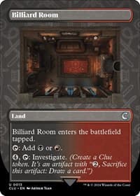 Billiard Room (Borderless) - Ravnica: Clue Edition - Magic: The Gathering card