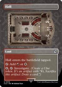 Hall (Borderless) - Ravnica: Clue Edition - Magic: The Gathering card