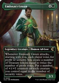 Emissary Green (Borderless) - Ravnica: Clue Edition - Magic: The Gathering card