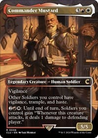 Commander Mustard (Borderless) - Ravnica: Clue Edition - Magic: The Gathering card