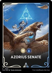 Azorius Senate Theme Card - Ravnica: Clue Edition - Magic: The Gathering card