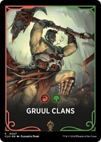 Gruul Clans Theme Card - Ravnica: Clue Edition - Magic: The Gathering card