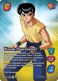 Yusuke, Team Leader - Yu Yu Hakusho: Dark Tournament - UniVersus card