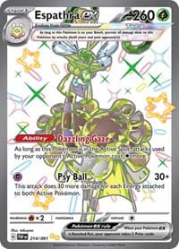 Espathra ex - SV: Paldean Fates - Pokemon card