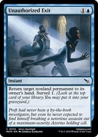 Unauthorized Exit - Murders at Karlov Manor - Magic: The Gathering card