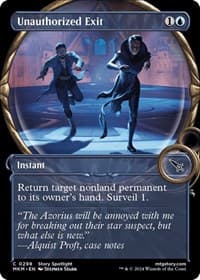 Unauthorized Exit (Showcase) - Murders at Karlov Manor - Magic: The Gathering card
