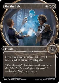 On the Job (Showcase) - Murders at Karlov Manor - Magic: The Gathering card