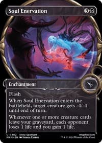 Soul Enervation (Showcase) - Murders at Karlov Manor - Magic: The Gathering card
