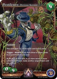 Pestilence, Devious Servant - Clashgrounds - Alpha Clash card
