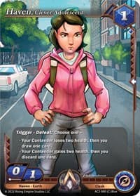 Haven, Clever Adolescent - Clashgrounds - Alpha Clash card