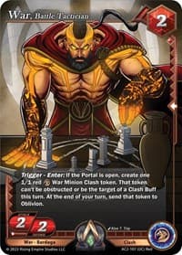 War, Battle Tactician - Clashgrounds - Alpha Clash card
